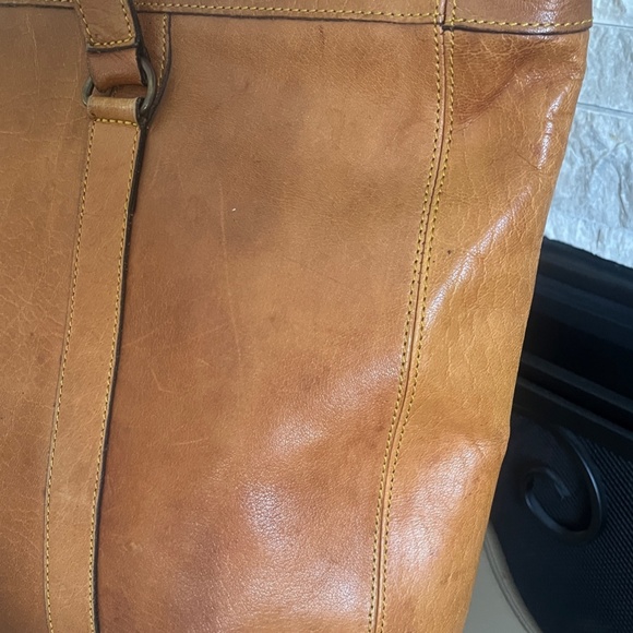 Large Eddie Bauer Tote Retro All Leather - Picture 11 of 16
